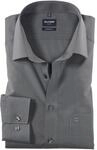 OLYMP Herren Businesshemd Langarm Luxor,Einfarbig,modern fit,New Kent,Mittelgrau