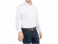 Herren Hemd No. 6 Super Slim Fit Langarm Gr. 36 Weiß