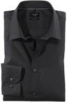 OLYMP Herren Businesshemd Langarm No.Six,Einfarbig,super Slim,Urban Kent,schwarz