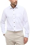 ETERNA Langarm Hemd COMFORT FIT Pinpoint unifarben mit Classic Kent Kragen- Gr....