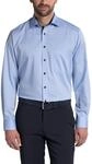 ETERNA Comfort Fit Hemd extra Langer Arm Oxford Mittelblau Gr&ouml;&szlig;e 40