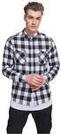 Urban Classics TB297 Checked Regular Fit Herren Freizeit Hemd,Mehrfarbig (Blk/Wht), M