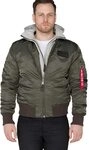 ALPHA INDUSTRIES Herren Ma-1 D-tec F&uuml;r Bomberjacke, Dunkelgrau, L EU