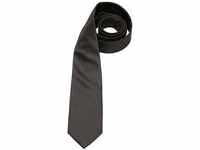 OLYMP Krawatte regular aus reiner Seide Nano-Effekt Struktur schwarz