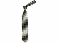 OLYMP Krawatte regular aus reiner Seide Nano-Effekt Streifen schwarz
