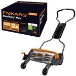 Fiskars Spindelm&auml;her, Rasenm&auml;her mit ber&uuml;hrungslosem Schneidesystem,