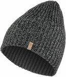 Fjallraven &Ouml;vik Melange Beanie Hat - Black, 1 Size
