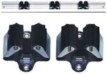 Star 1-25SB Ger&auml;tehalter 2 St&uuml;ck 25 mm mit schwarzen Gummiteilen