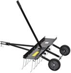 DEMA Entmooser Rasenstriegel Rasenkamm Vertikutierer RS 100 | Ideal zum Entfernen von