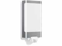 Steinel LED Außenleuchte L 240 S Edelstahl, 9.3 W LED Wandlampe, warm-weiß, 180°