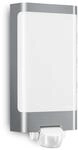 Steinel LED Au&szlig;enleuchte L 240 S Edelstahl, 9.3 W LED Wandlampe, warm-wei&szlig;, 180&deg;
