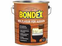 Bondex Holzlasur für Außen Nussbaum 4 L für 52 m² | Hoher Wetter- und...