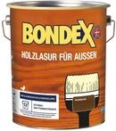 Bondex Holzlasur f&uuml;r Au&szlig;en Nussbaum 4 L f&uuml;r 52 m&sup2; | Hoher Wetter- und UV-Schutz 
