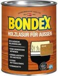 Bondex Holzlasur f&uuml;r Au&szlig;en Eiche 0,75 L f&uuml;r 10 m&sup2; | Hoher Wetter- und UV-Schutz 