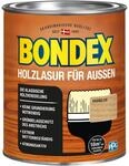 Bondex Holzlasur f&uuml;r Au&szlig;en Farblos 0,75 L f&uuml;r 10 m&sup2; | Hoher Wetter- und UV-Schutz