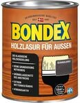 Bondex Holzlasur f&uuml;r Au&szlig;en Dunkelgrau 0,75 L f&uuml;r 10 m&sup2; | Hoher Wetter- und
