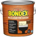 Bondex Holzlasur f&uuml;r Au&szlig;en Nussbaum 2,5 L f&uuml;r 32 m&sup2; | Hoher Wetter- und UV-Schutz