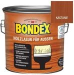 Bondex Holzlasur f&uuml;r Aussen kastanie 2,5L Holzschutzlasur Holz Lasur