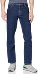 Wrangler Herren-Jeans Texas, Regular Fit, Straight Leg, Blau (Darkstone 009), 32W /