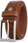 LINDENMANN Lederg&uuml;rtel Herren/G&uuml;rtel Herren, Rindleder-G&uuml;rtel XL bombiert, cognac,