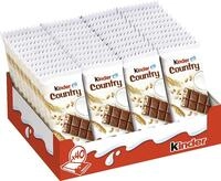kinder Country - Sondergr&ouml;&szlig;e mit 40 Einzelriegeln, Schokoriegel aus