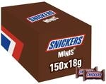 Snickers, Caramel & Peanuts, Bulk Chocolate Box, Vollmilchschokolade Minipackung,