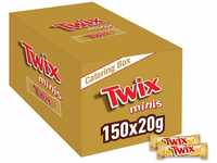 Twix Minis Schokoriegel | Schokolade Großpackung | Karamell auf knusprigem Keks 