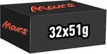 Mars Schokolade Riegel mit Karamell & feinem Nougat, 32x51g | Schokoriegel mit