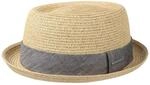 Stetson Robstown Toyo Pork Pie Strohhut meliert UV Schutz 40 Damen Herren Fr&uuml;hling