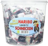 Haribo Lakritz Schnecken 100 Minibeutel, 1er Pack (1 x 1.27 kg)