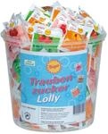 Frigeo Ahoj-Brause Traubenzucker-Lolly in drei Geschmacksrichtungen: Erdbeer Tropic