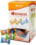 HELLMA Herzbonbons - 200 P&auml;ckchen - 680 g - mit Kirschgeschmack in Vorrats-Box