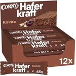 Haferriegel Corny Haferkraft Kakao | Vegan & Vollkornhafer | 12 x 65 g