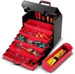 PARAT TOP-LINE KingSize Organize Werkzeugtasche leer 28 L | Gro&szlig;e Ledertasche mit