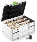 Festool Domino D&uuml;bel-Set DS 4/5/6/8/10 1060 x BU, D&uuml;bel-Sortiment aus Buche im