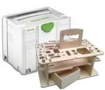 FESTOOL SYS-HWZ Systainer Gr&ouml;&szlig;e 4 mit Holzeinsatz - Neuer T-LOC Verschluss
