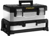 Stanley Werkzeugbox Metall-Kunststoff mit integrierter Schublade (galvanisiert),