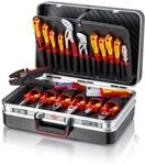 KNIPEX Werkzeugkoffer Vision24 Elektro, 20-teilig, 21 Steckm&ouml;glichkeiten, 24 l