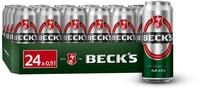 BECK'S Pils Dosenbier, Sortenreines Dosen-Set, EINWEG (24 x 0.5 l), Pils Bier
