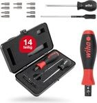 Wiha Drehmoment-Schraubendreher 0,8-5,0 Nm inkl. Box + Bitset TorqueVario&reg;-S,