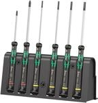 Wera 05118152001 2035/6 B, Elektroniker-Schraubendrehersatz + Rack, 6-teilig