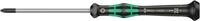 Wera 2055 PZ Elektroniker-Kreuzschlitzschraubendreher, PZ 1 x 80 mm, 05118032001