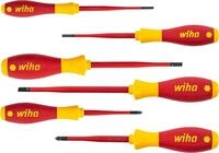 Wiha Schraubendreherset SoftFinish slimFix (35389), 6 teilig, Schraubenziehersatz VDE