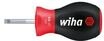 Wiha Schraubendreher SoftFinish&reg; Schlitz mit kurzer Rundklinge, Stubby (26965)...