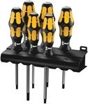 Wera 977/6 Torx Schraubendrehersatz Kraftform Wera: Der Schraubmei&szlig;el + Rack,