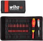Wiha Schraubendreher und Bit Set slimVario (36068) 17 tlg. in Falttasche | VDE