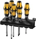 Wera Schraubendrehersatz 932 S/6 Kraftform Plus: Der Schraubmei&szlig;el + Rack,...