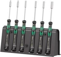Wera Elektroniker-Schraubendrehersatz 2069/6 + Rack, 6-teilig, 05118158001