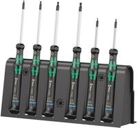 Wera Elektroniker-Schraubendrehersatz 2052/6 + Rack, 6-teilig, 05118156001