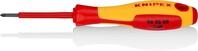 KNIPEX Schraubendreher, VDE-gepr&uuml;ft 162 mm, 98 25 00 | Geeignet f&uuml;r